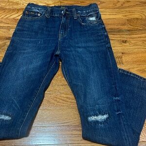 Boys, Ralph Lauren distress denim jeans size 12